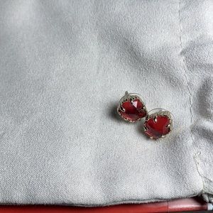 SOLD! Kendra Scott Tessa Stud Earrings in Clear Berry